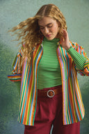 TOP FIFI RAYURES VERTES