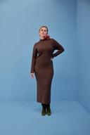 ROBE ROBYN MARRON GLACE