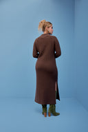 ROBE ROBYN MARRON GLACE