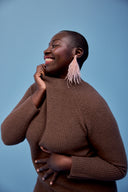 ROBE ROBYN MARRON GLACE