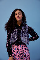 GILET RAVEL SEQUINS LILAS