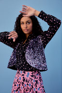 GILET RAVEL SEQUINS LILAS