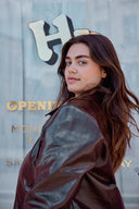 VESTE WILLY VINYLE MARRON