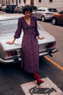 SIMONE FLOWERS IKAT DRESS