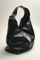 BLACK LEATHER GABRIEL BAG