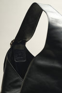 BLACK LEATHER GABRIEL BAG