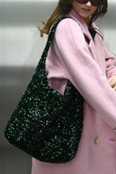SAC GISÈLE SEQUINS VERTS