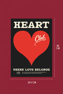 AFFICHE A3 HEART CLUB