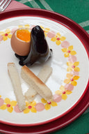 LOT DE 2 ASSIETTES ELIZA PÂQUERETTES ROSE