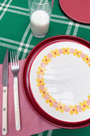 LOT DE 2 ASSIETTES ELIZA PÂQUERETTES ROSE