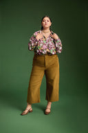 PANTALON NELSON VELOURS KAKI