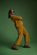 PANTALON NELSON VELOURS KAKI