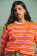 RICO SWEATER PINK STRIPES