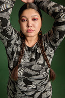 ROBE MADISON RUBANS MONOCHROMES