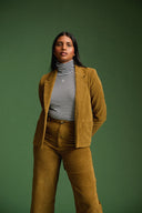 PANTALON NELSON VELOURS KAKI