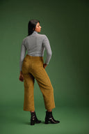 PANTALON NELSON VELOURS KAKI