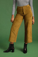 PANTALON NELSON VELOURS KAKI