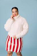 NICKY GLITTER STRIPES SKIRT