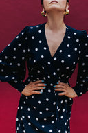 ROBE MARLA POLKA NAVY