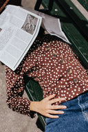 BLOUSE DESIRÉE POLKA CHOCOLAT