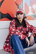 MANTEAU MAXOU PANSY FLOWERS