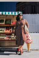 ROBE ANNIE POLKA CHOCOLAT