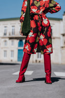 ROBE DANIELLA PANSY FLOWERS