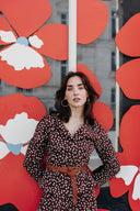 BLOUSE DESIRÉE POLKA CHOCOLAT