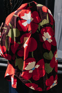 CHEMISE OMER PANSY FLOWERS