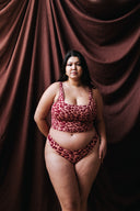 LOT DE DEUX CULOTTES ALMA LEOPARD PINK & UNI