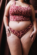 LOT DE DEUX CULOTTES ALMA LEOPARD PINK & UNI