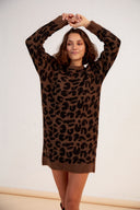 ROBE RUBY LEOPARD