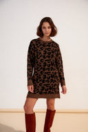 ROBE RUBY LEOPARD