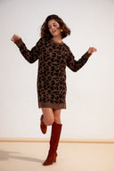 ROBE RUBY LEOPARD