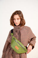 GLORIA GREEN LEATHER BAG