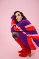 ROBE SACHA STRIPES PURPLE