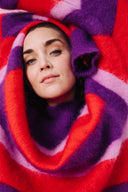 ROBE SACHA STRIPES PURPLE