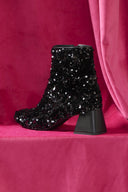 BOOTS JOHNNY SEQUINS NOIRS