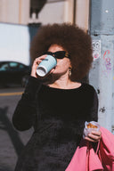 ROBE MADISON VELOURS NOIR