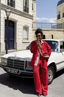 PANTALON HARYA TENNIS ROUGE