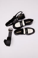 SANDALES POLLY VERNIS NOIR