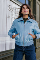 VESTE WILLY VINYLE BLEU