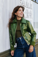 VESTE WILLY VINYLE OLIVE