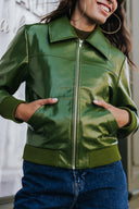 VESTE WILLY VINYLE OLIVE