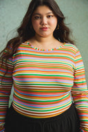 BODY HUGO FUZZY STRIPES