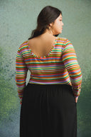 BODY HUGO FUZZY STRIPES