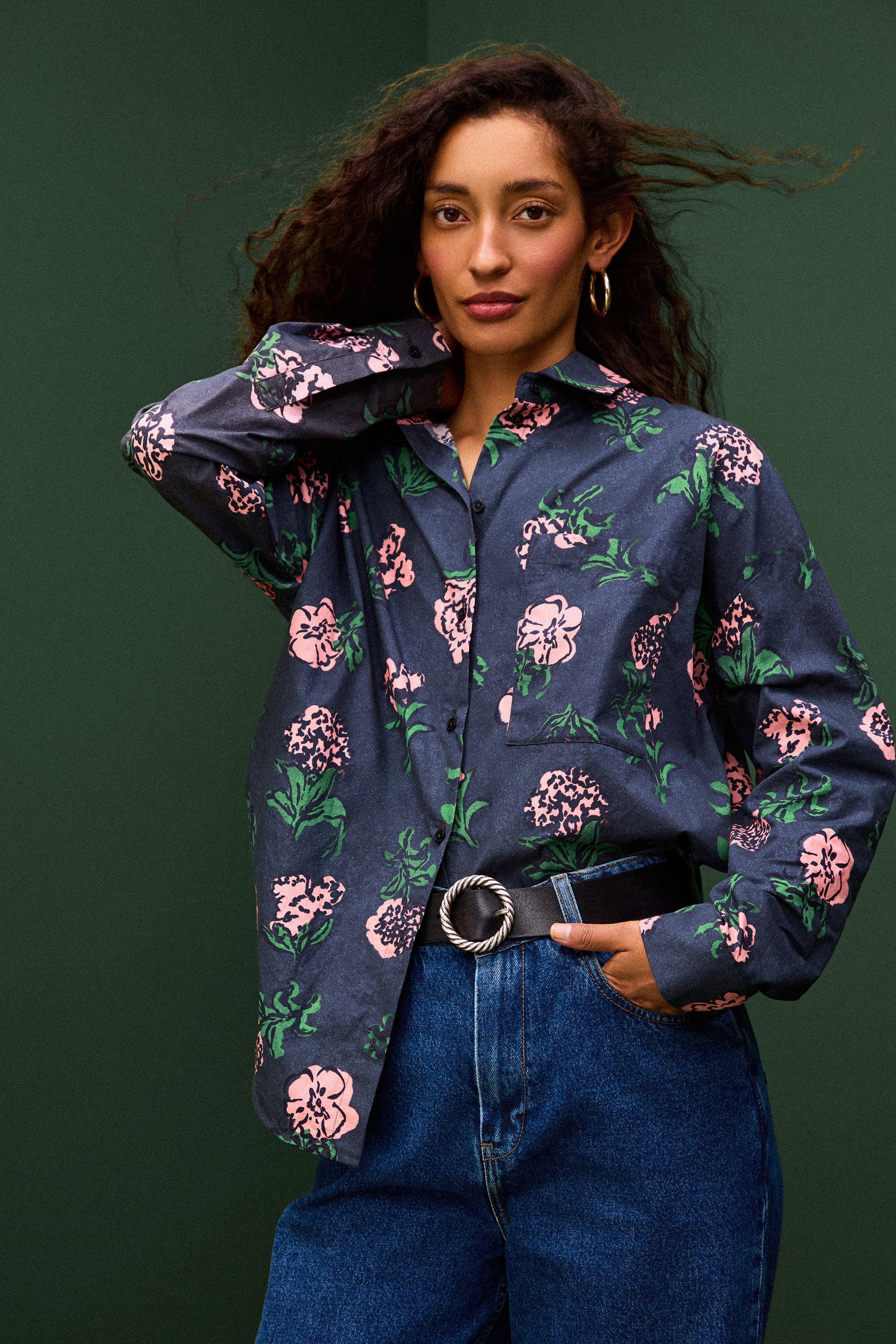 CHEMISE OMER FLEURS CHATEAU