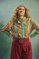 OMER FUZZY STRIPES SHIRT