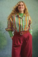 OMER FUZZY STRIPES SHIRT