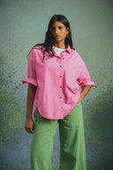 CHEMISE OMER RAYURES ROSES